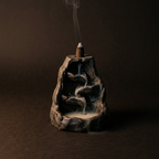 Charcoal glaze backflow incense burner